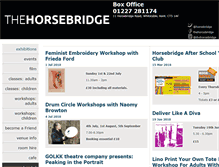 Tablet Screenshot of horsebridge-centre.org.uk